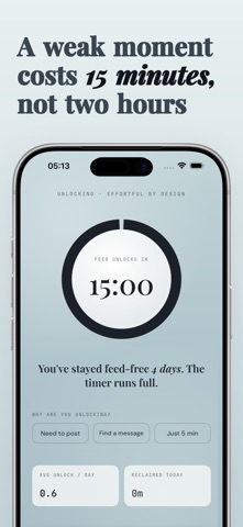 Unfeed: Scroll Blocker Screenshot 2 of 5