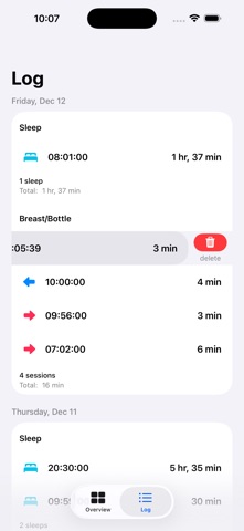 Noah Baby Feed & Sleep screenshot