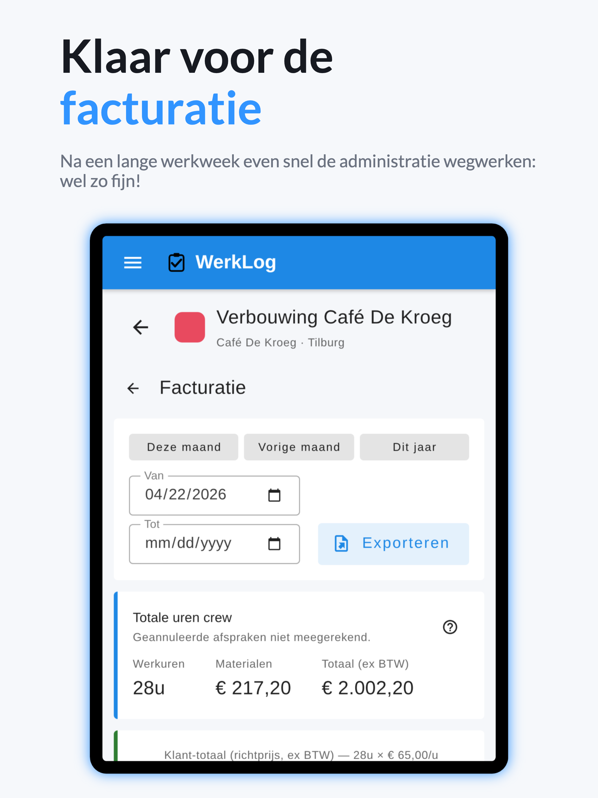 WerkLog screenshot 11