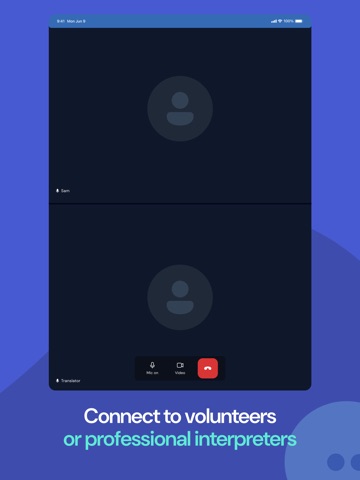 Tarjimly iPad screenshot