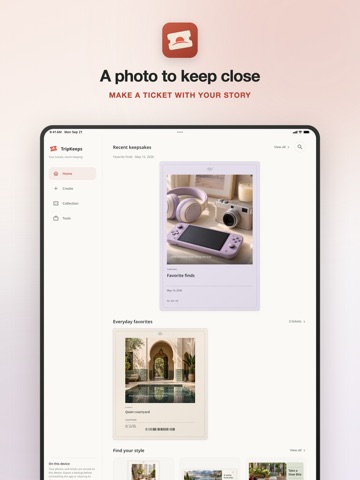 TripKeeps - Photo Journal