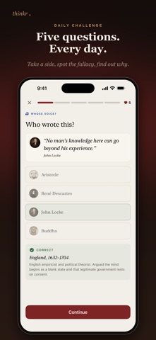 thinkr: Philosophy & Stoicism Screenshot 2 of 6