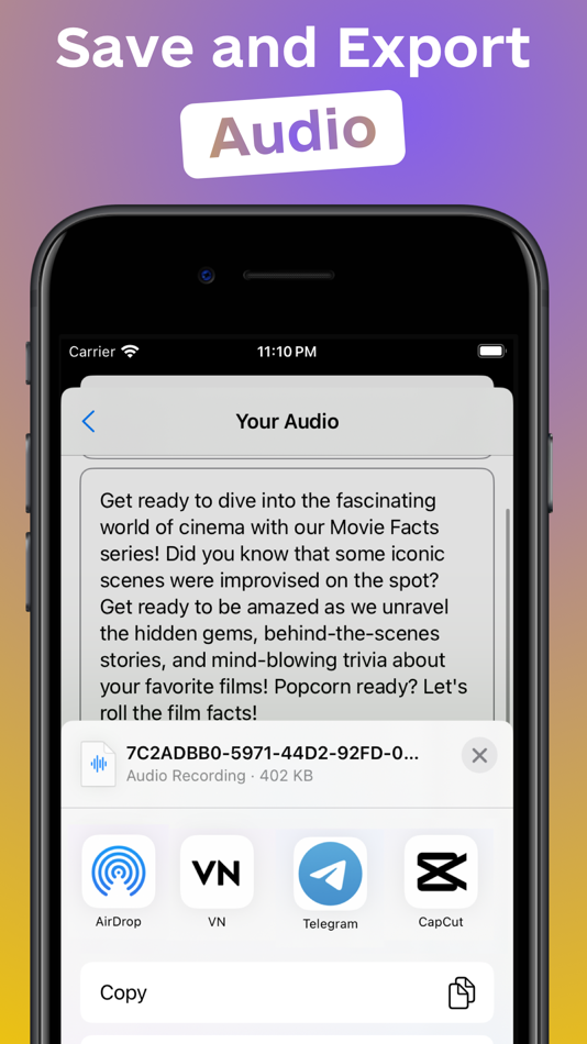 #3. My Voice - Text To Speech (iOS) Podle: Vlad Khodiachiy