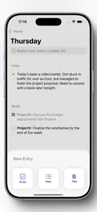 Recall: Daily notes screenshot #5 for iPhone