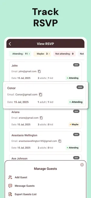 Invitation Maker, RSVP e-card screenshot 8
