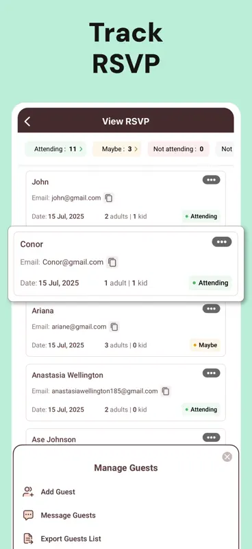 Invitation Card Maker, RSVP screenshot 8 of 10
