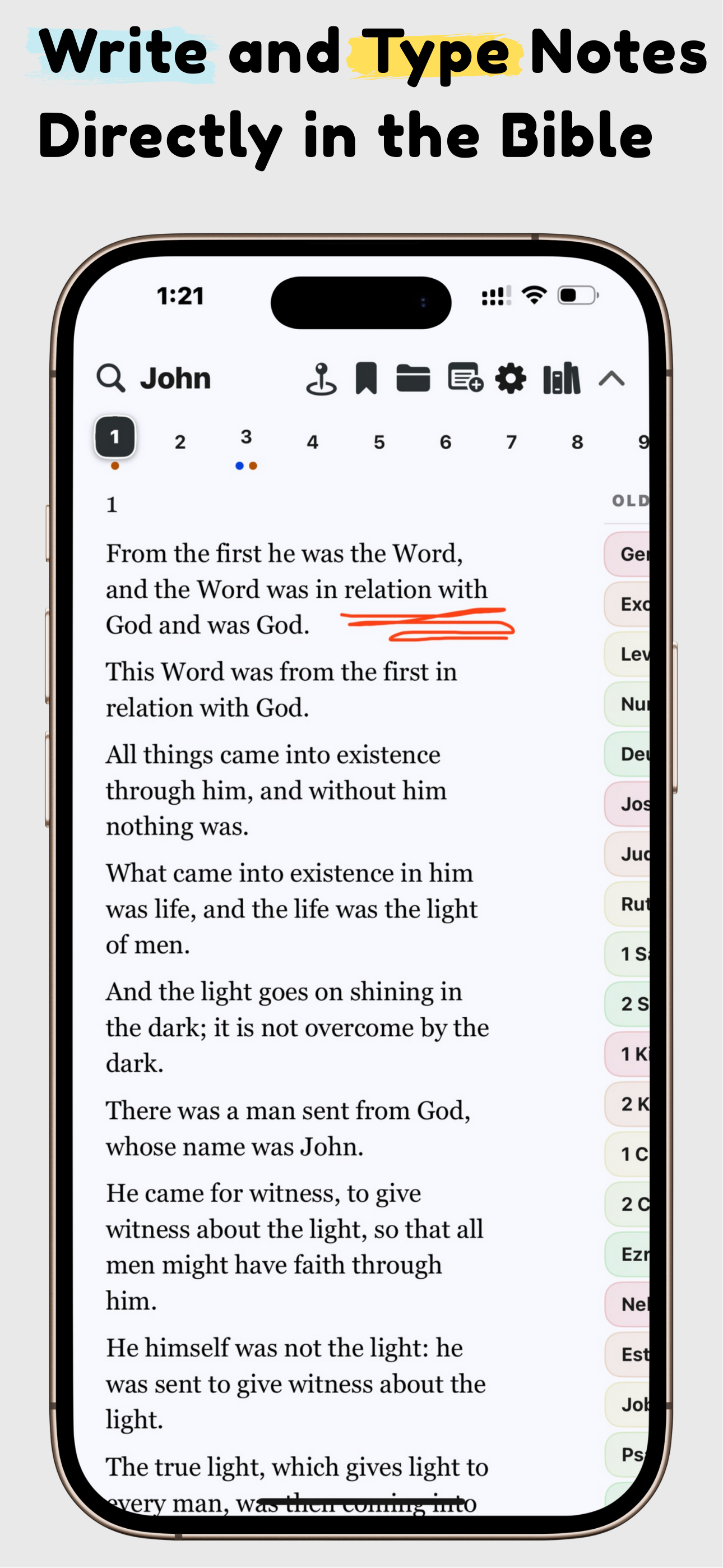 Bible Tiles: Draw & Type Notes