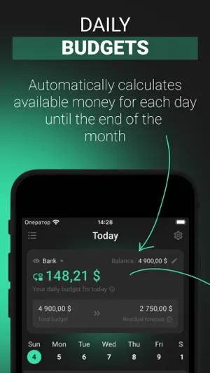 Monety: Daily budget planner screenshot 2
