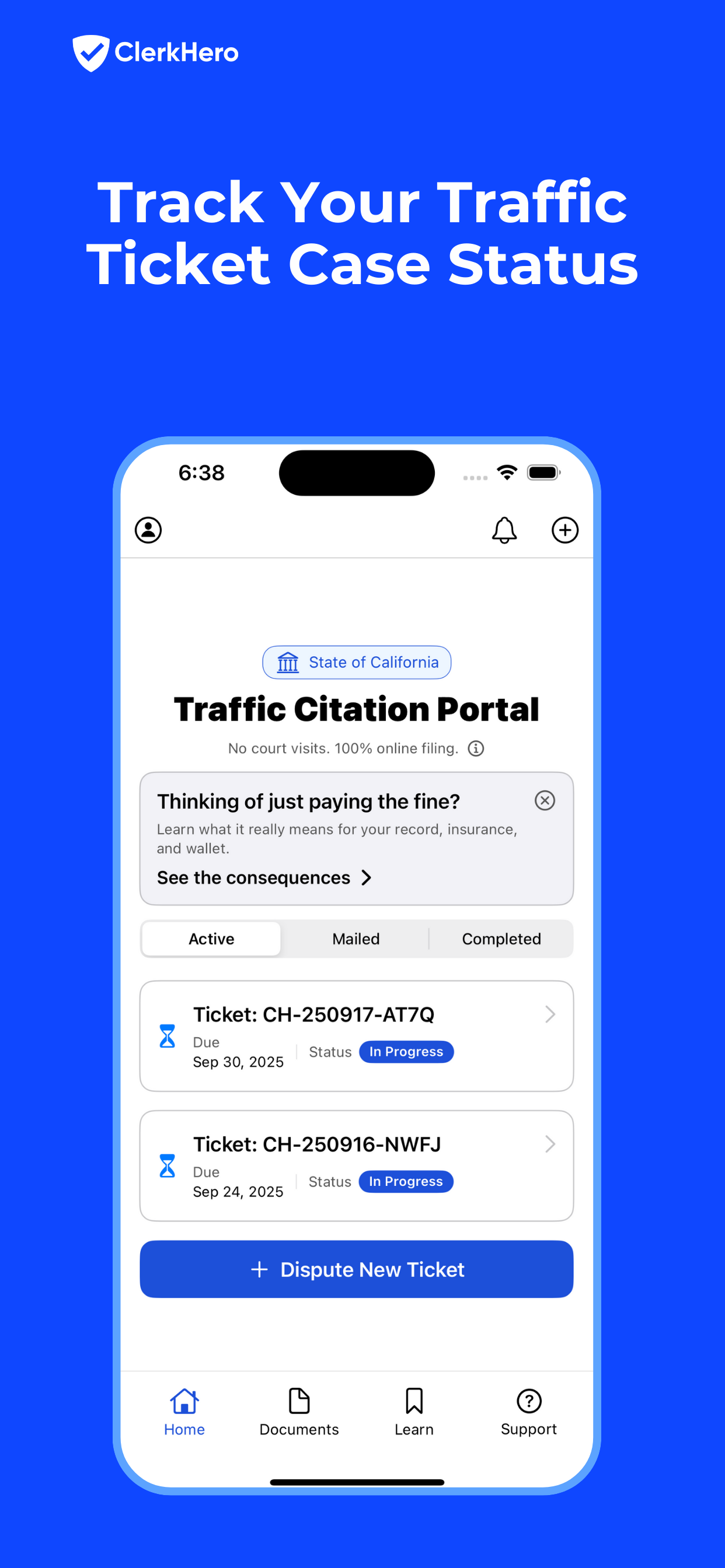 ClerkHero: Traffic Ticket App