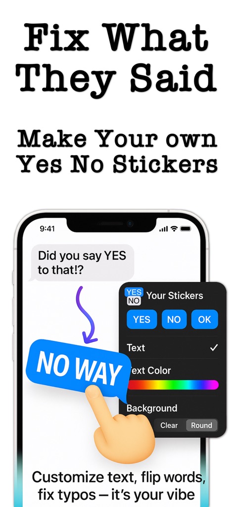Yes No Reverse Sticker Maker - Entertainment App | MWM