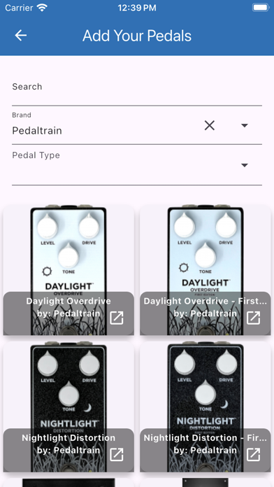Pedaltrain Pedalboard Planner Screenshot