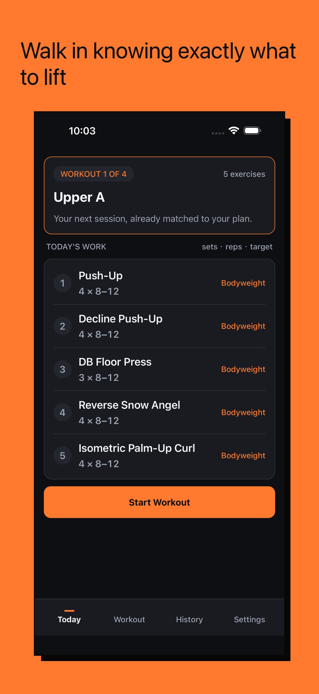 Screenshot 1 of Gym Workout Tracker: Loadwise