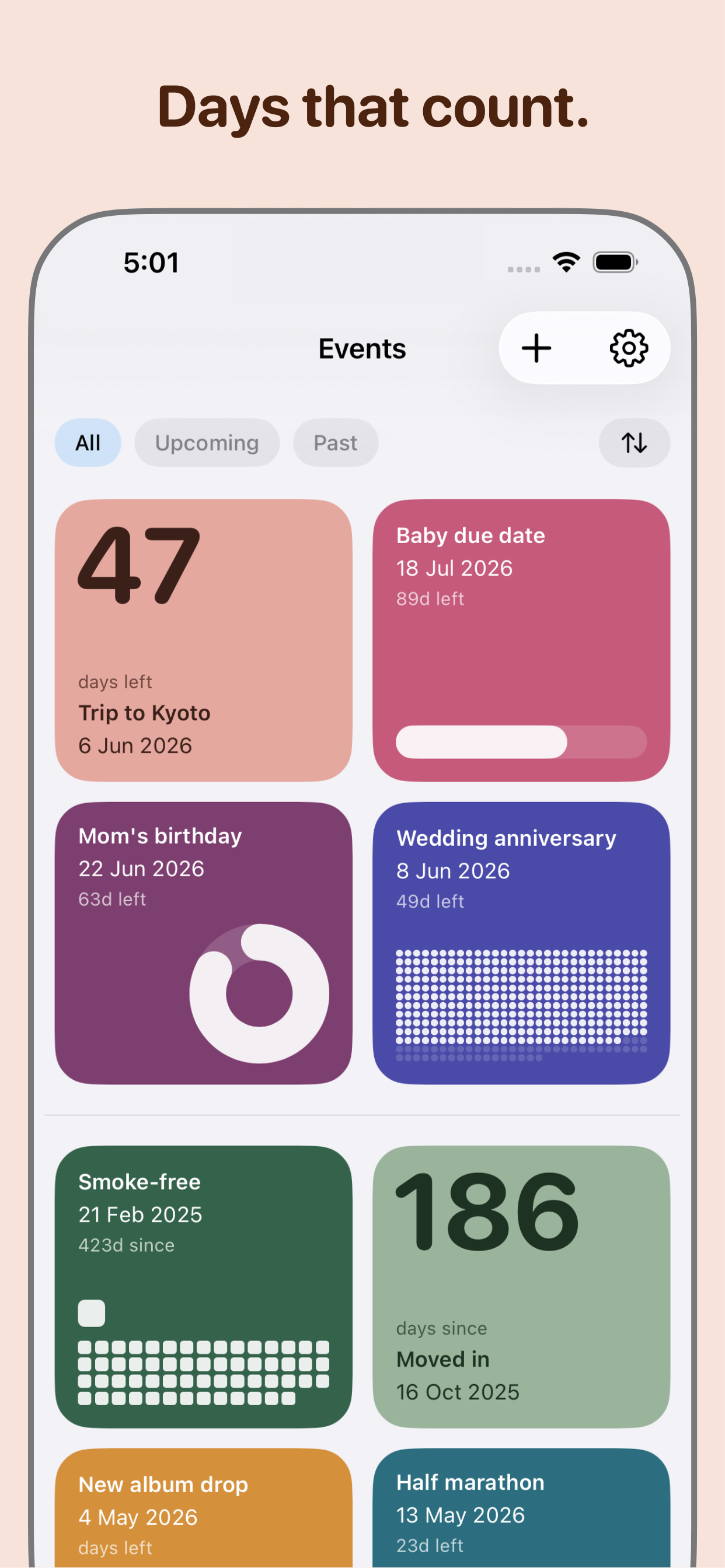 Days Anchor - Countdown Events