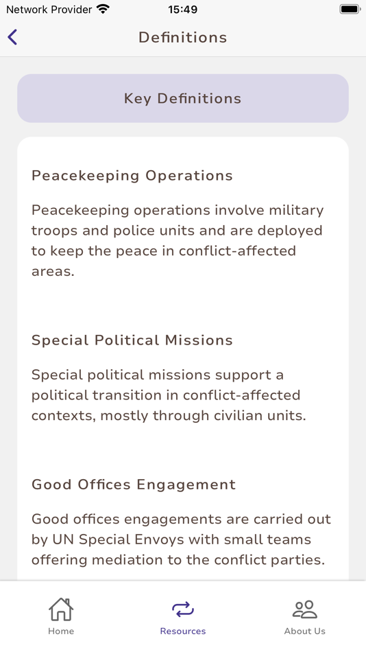 #7. UN Peace Missions App (iOS) 由: Fondation pour l'institut de hautes etudes internationales et du developpement (Geneve)