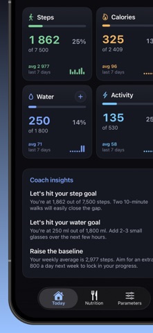 Body Balance: Calories & Water screenshot