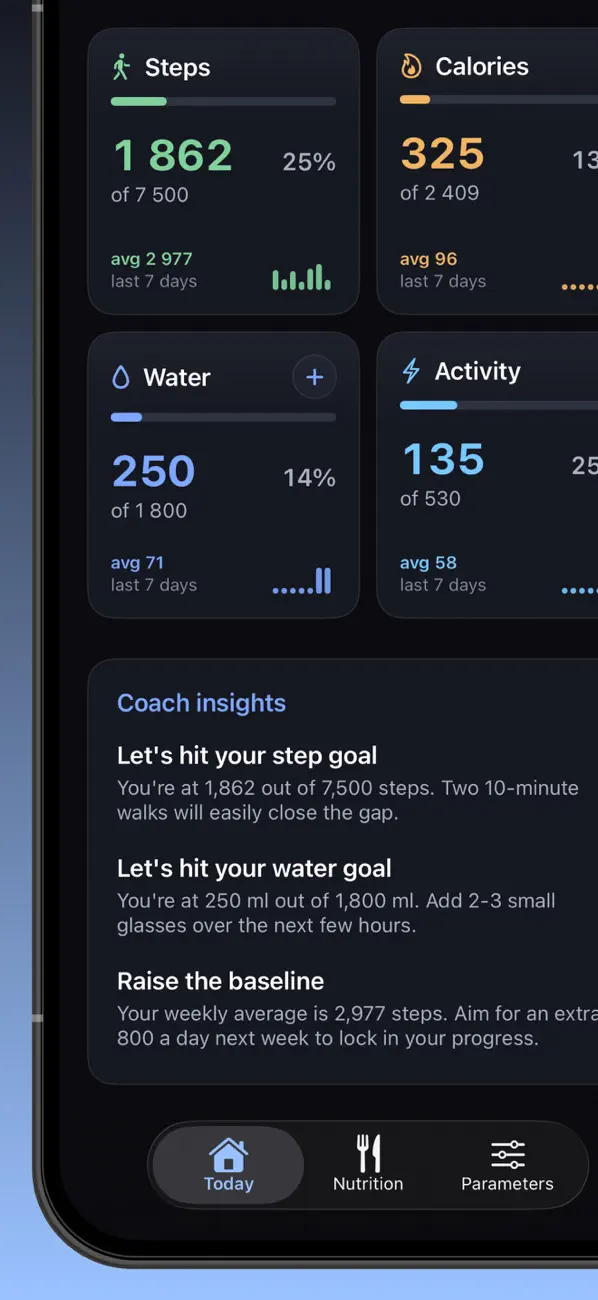Screenshot #3 pour Body Balance: Calories & Water