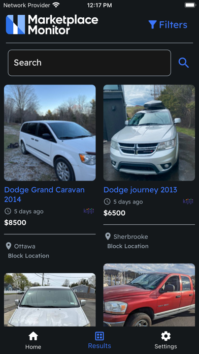 Marketplace Monitor Screenshot