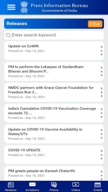 Press Information Bureau (PIB) screenshot 2 of 10