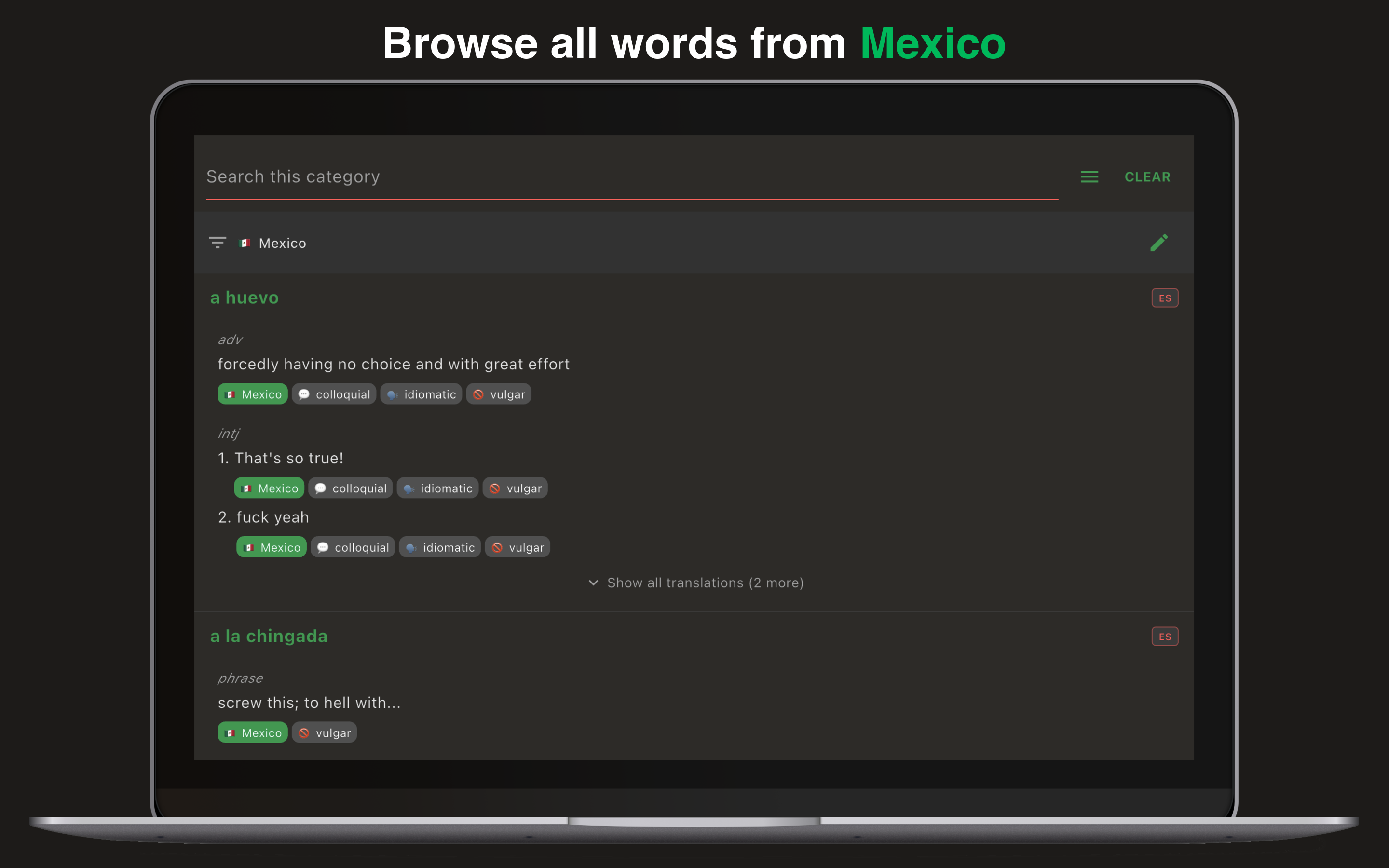 Wey: Mexican Dictionary