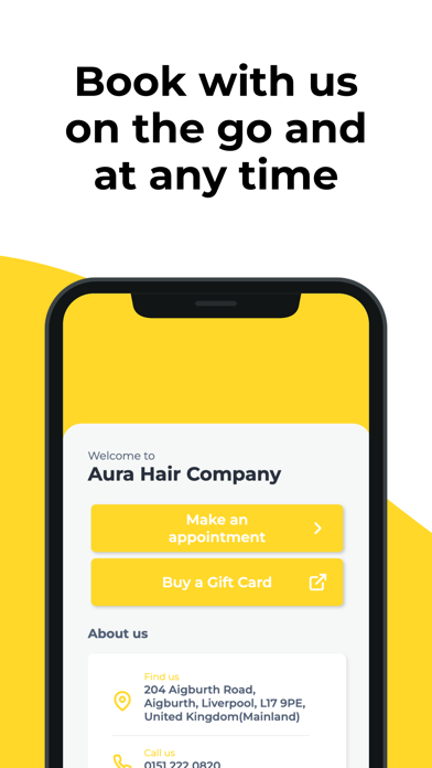 Aura Hair Company Screenshot