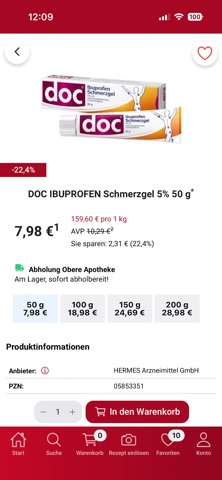 Obere Apotheke Ingolstadt iPhone screenshot