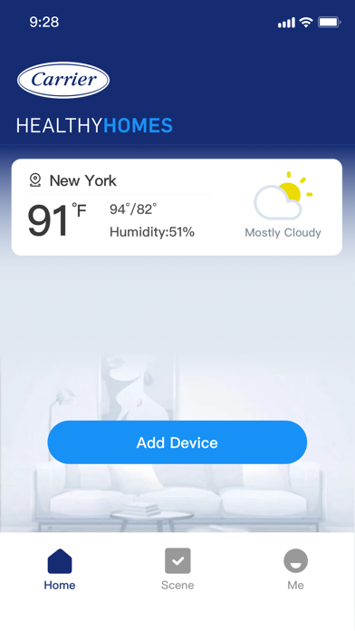 Carrier Air Conditioner Screenshot