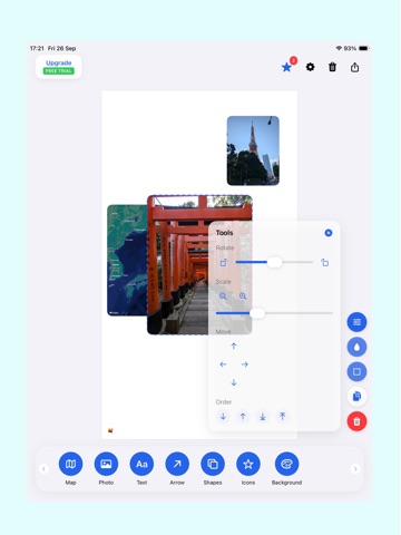 Travel Story Creator iPad screenshot