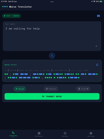 MorseWave – Morse Code App iPad screenshot