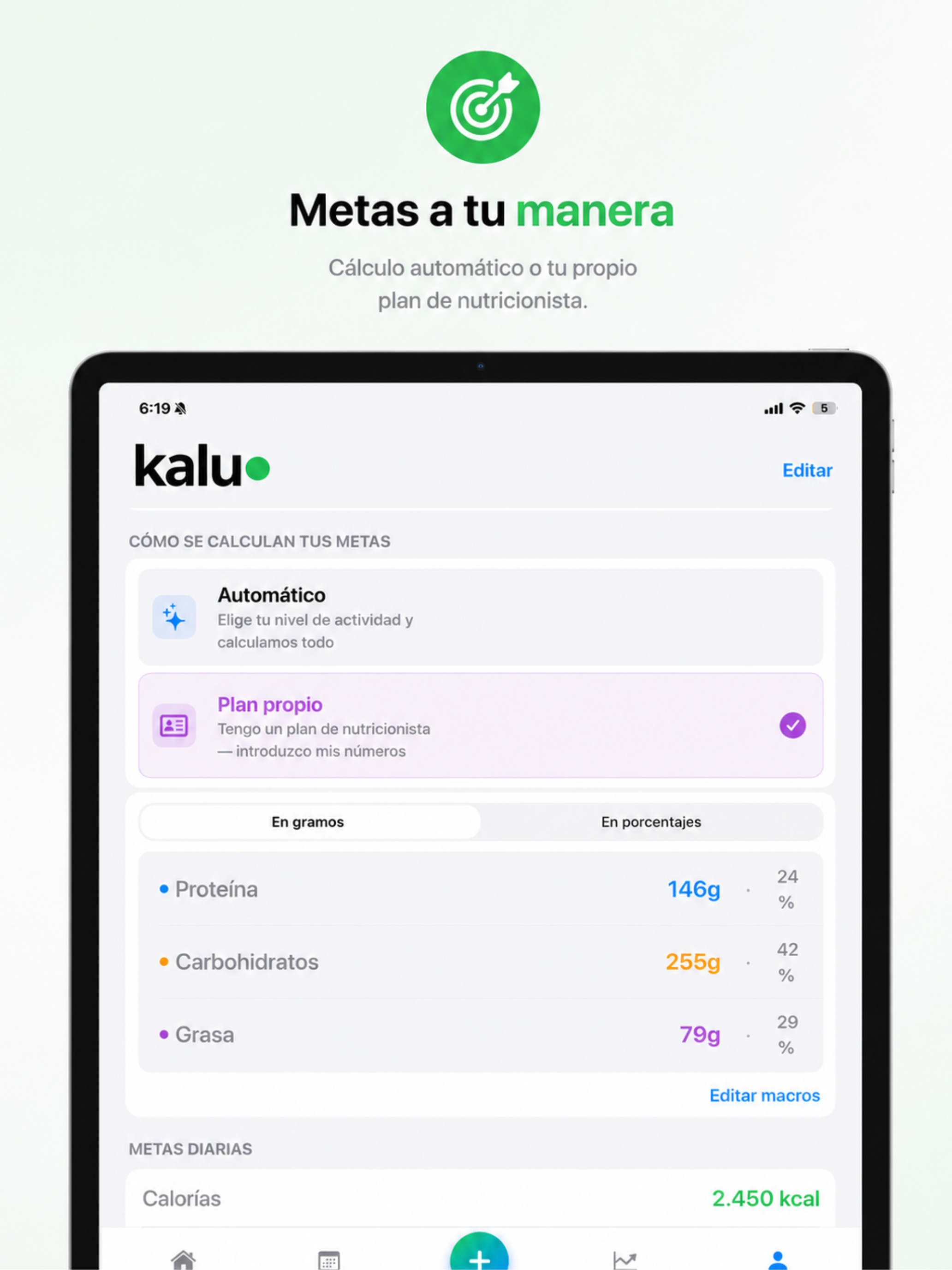 kalu - Contador de Calorías