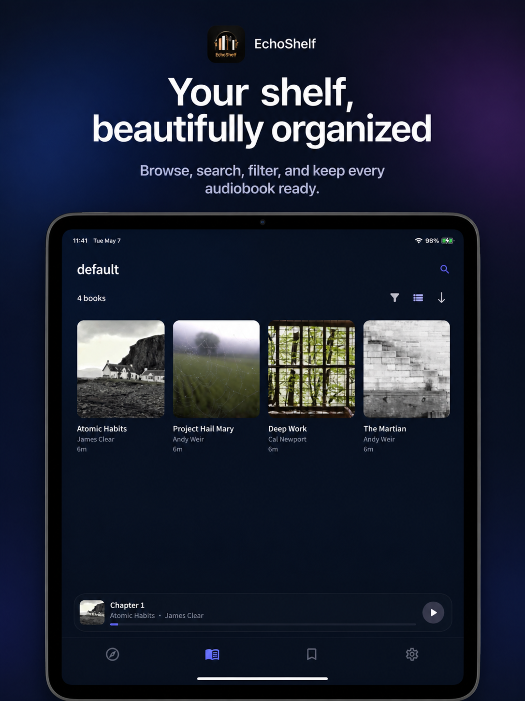 EchoShelf - Audiobook Player screenshot 4
