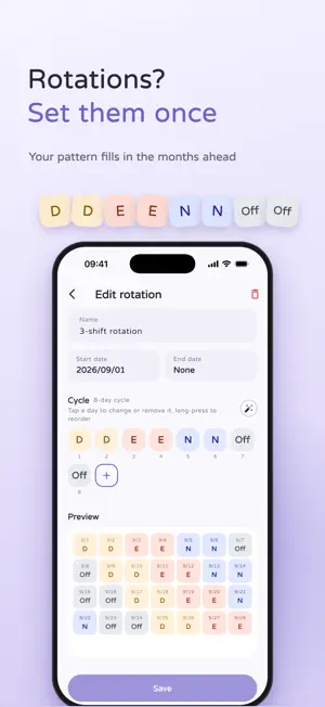 OmyShift: Shift Work Calendar screenshot 4