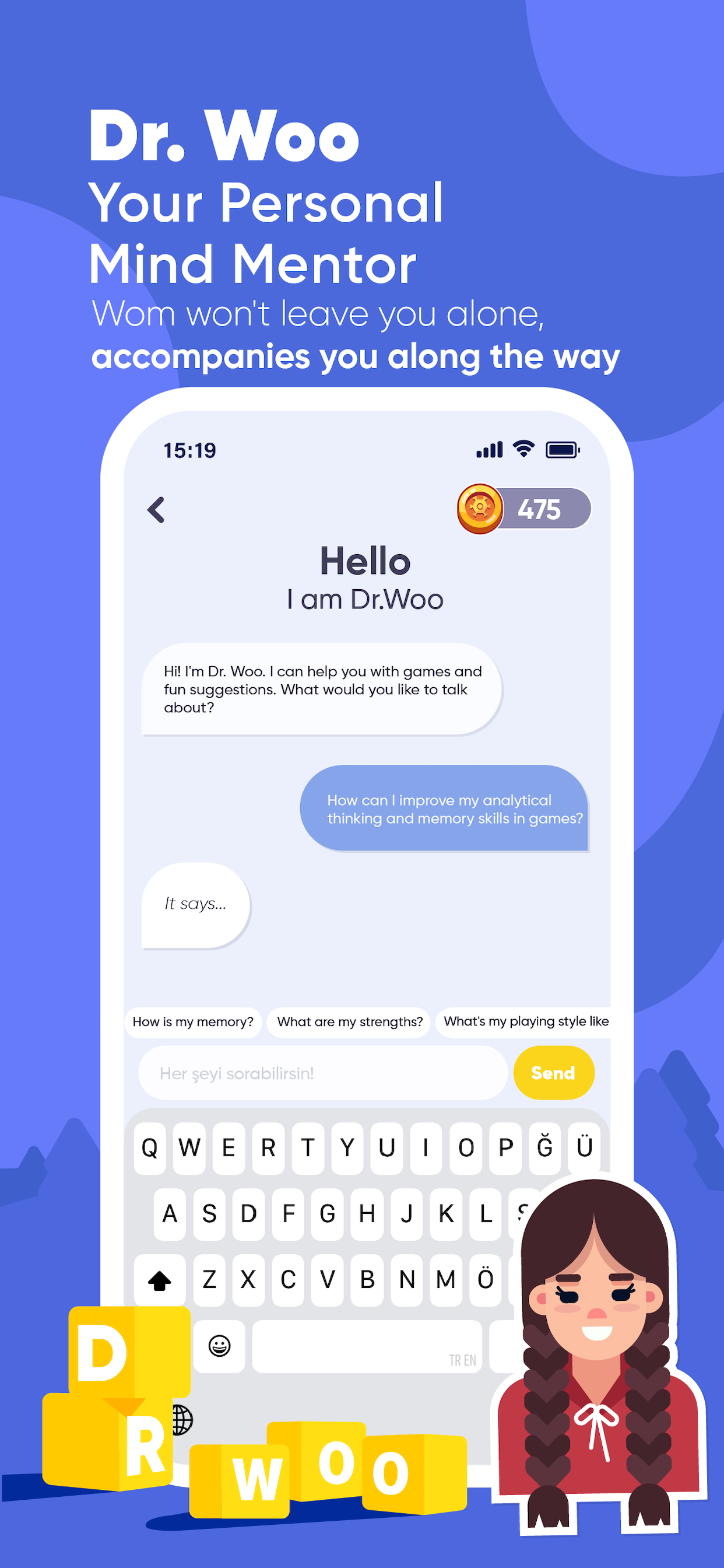 Wom: Brain Games & AI Coach