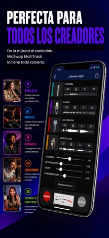 MicSwap MultiTrack Pro: Grabar App Store preview screenshot 5