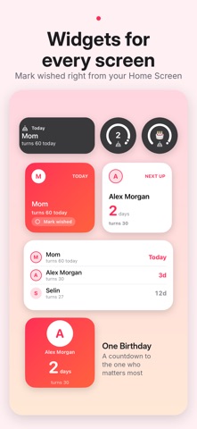Birthdays: Reminder & Widget Screenshot 2 of 8