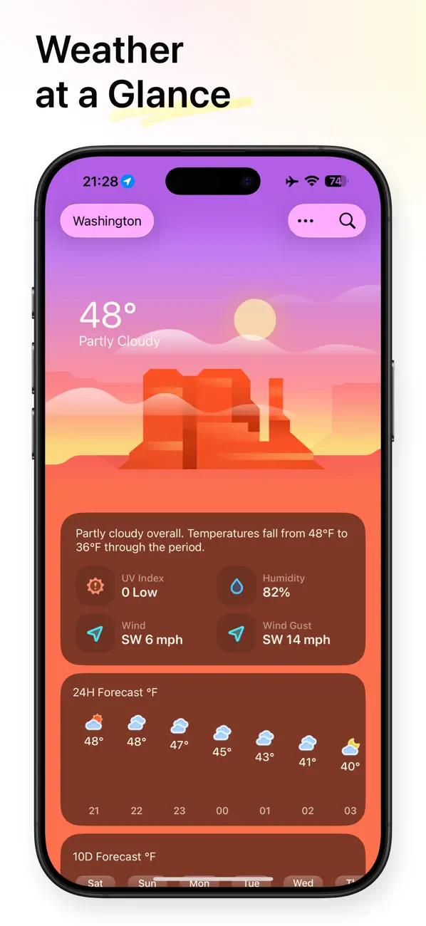 #1. Weather mini - Trip Forecasts (iOS) By: Kai Luo