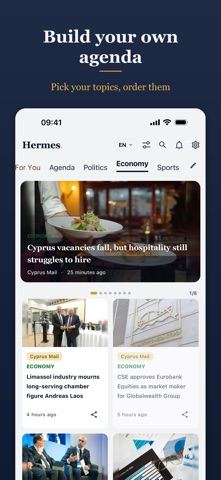 Hermes: Cyprus News iPhone screenshot 7