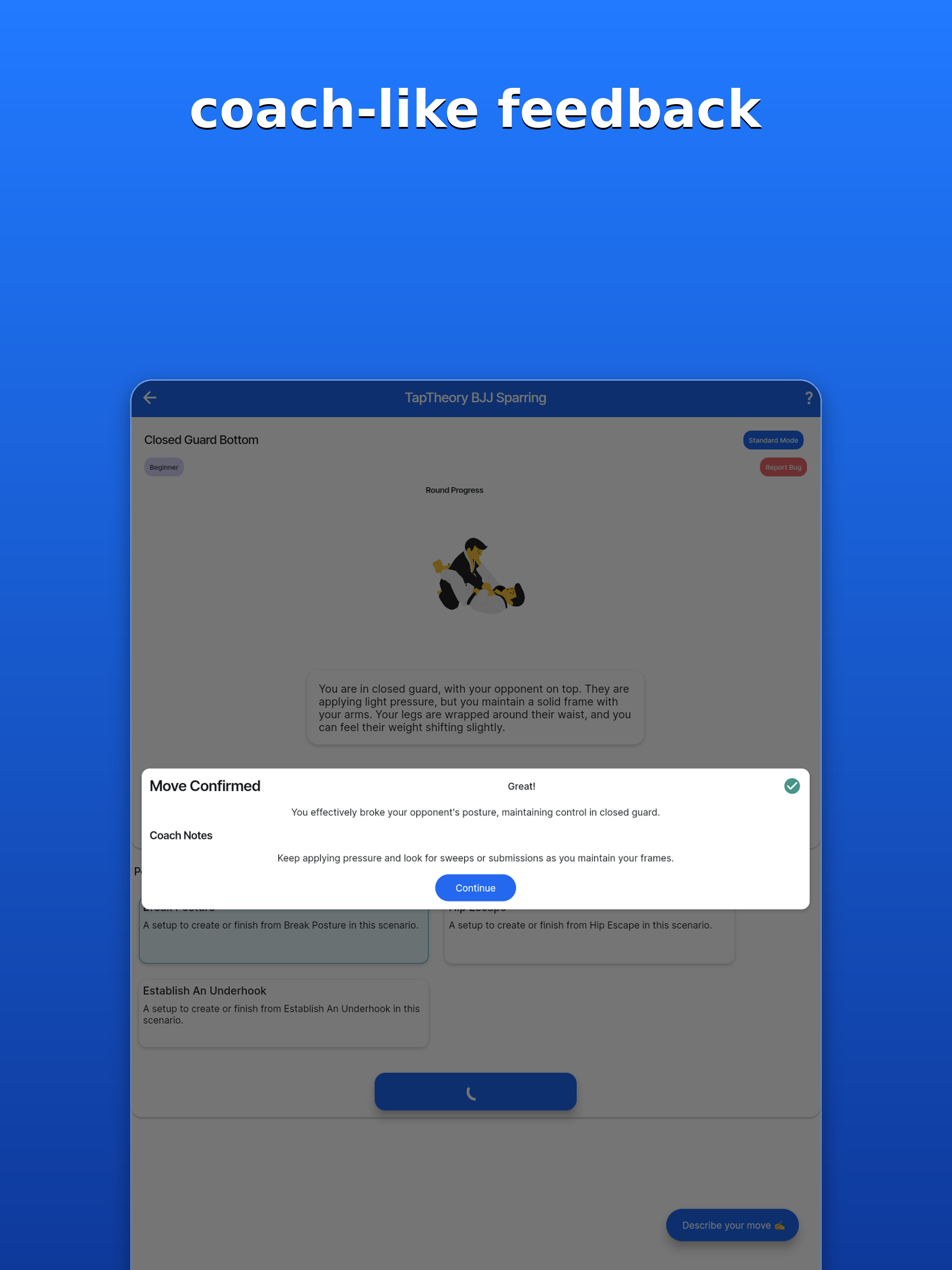 TapTheory: BJJ IQ Sparring App