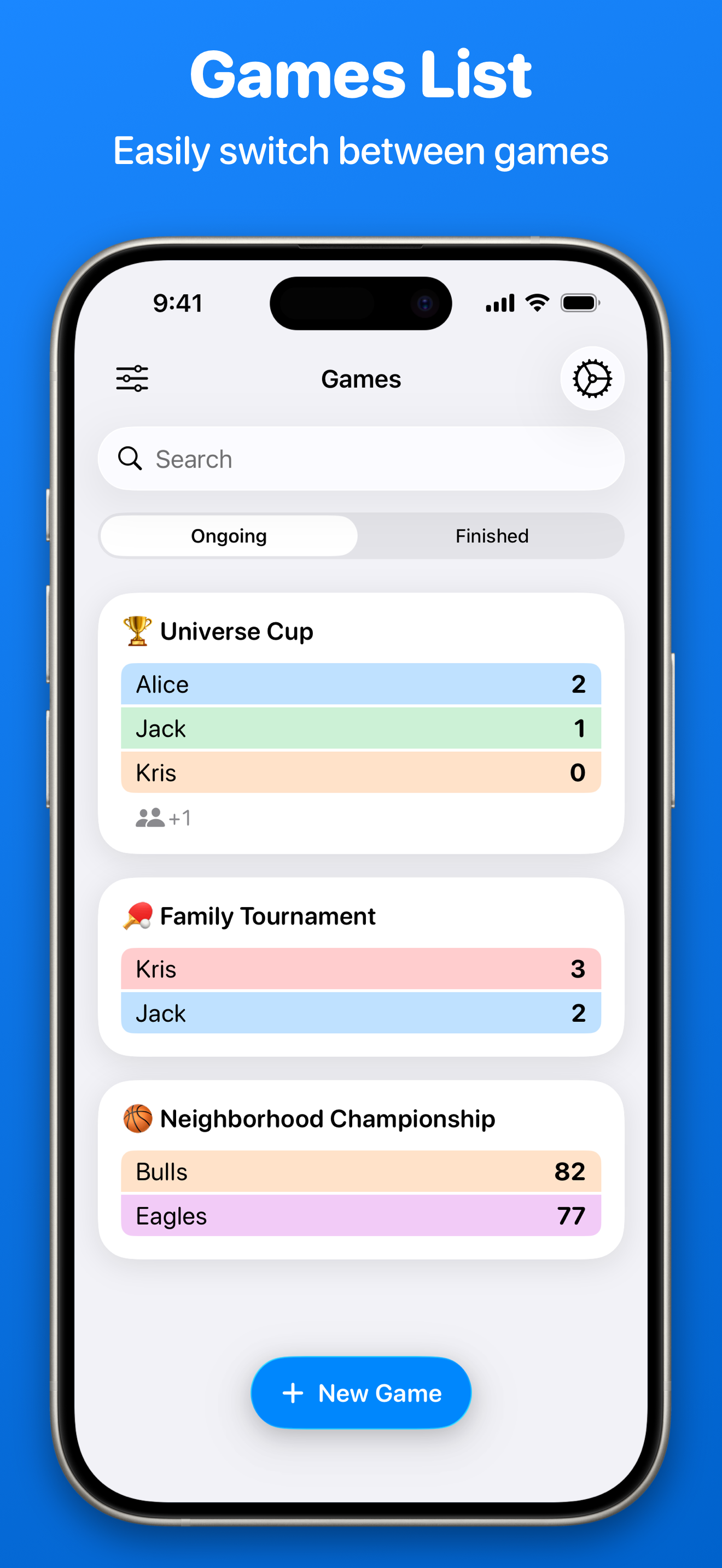 Game Score Keeper: Skoro screenshot 3
