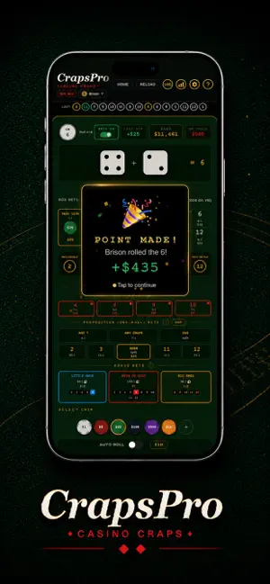 CrapsPro: Casino Craps screenshot 2