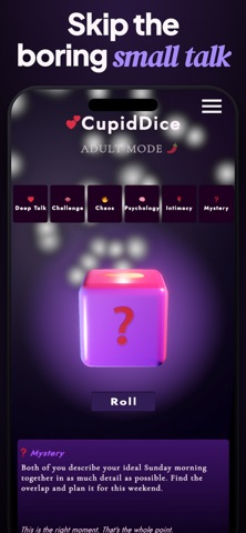 CupidDice: Couples Dice Game iPhone screenshot