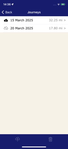 Motia Mileage Expenses screenshot