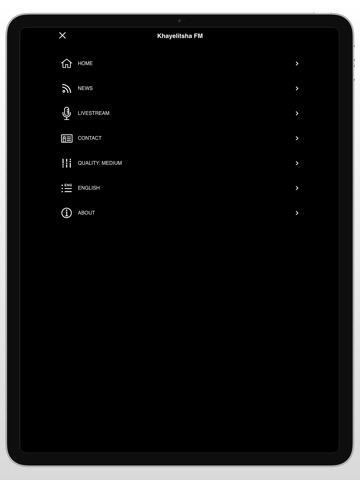 Khayelitsha FM iPad screenshot