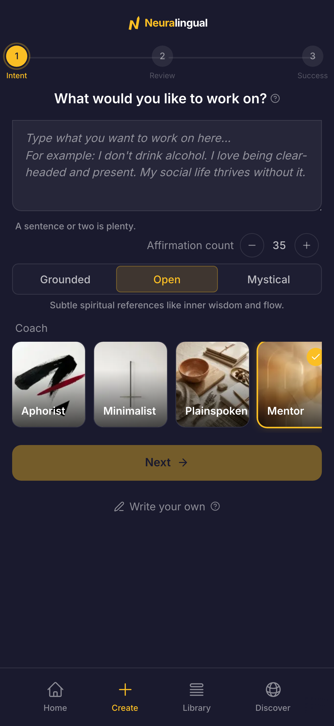 Neuralingual: Self-Coaching screenshot 3
