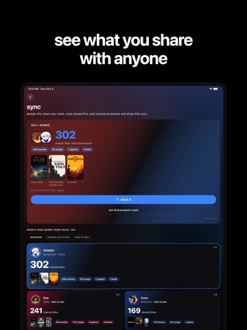 sharespot: social journal iPad screenshot 2