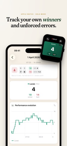 PadelRatio · Track your padel iPhone screenshot