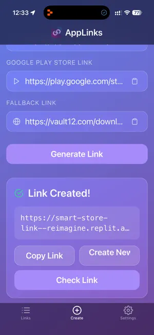AppLink Generator screenshot 1