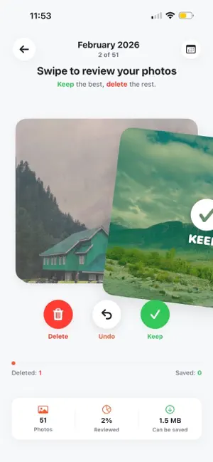 CleanDeck: Photo Delete Swipe screenshot 2