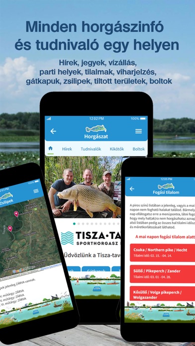 Tisza-tó App Screenshot
