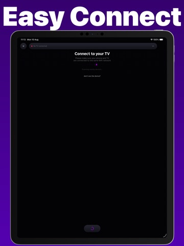 Remote for Roku • iPad screenshot