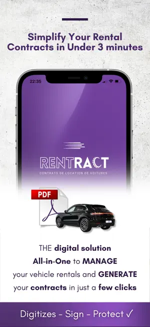 Rentract: Contrats de location screenshot 1